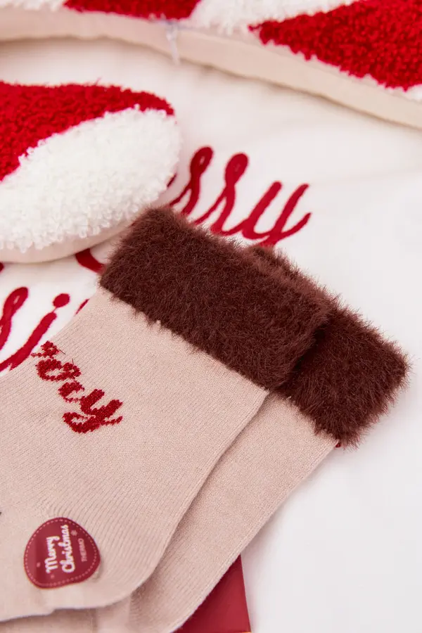 Aura.via Božićne dječje čarape s krznom