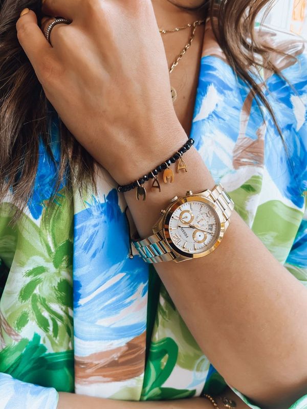 DStreet Bransoletka MAMA'S LOVE czarna Dstreet