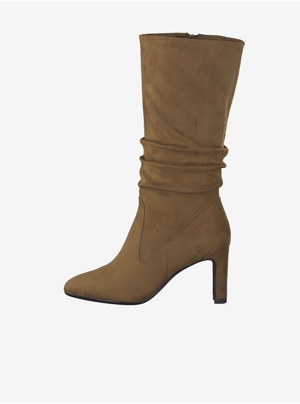 Tamaris Brown boots on a heel in suede finish Tamaris - Women's