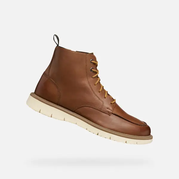 GEOX Brown Men's Ankle Boots Geox Pove - Mens