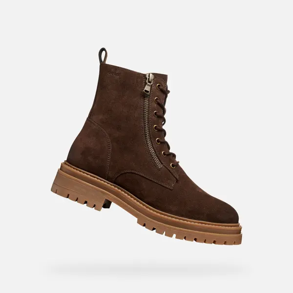 GEOX Brown women's ankle boots Geox Iridea - Women's