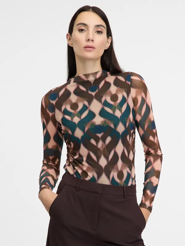 Orsay Brown women's long-sleeved T-shirt ORSAY - Women's