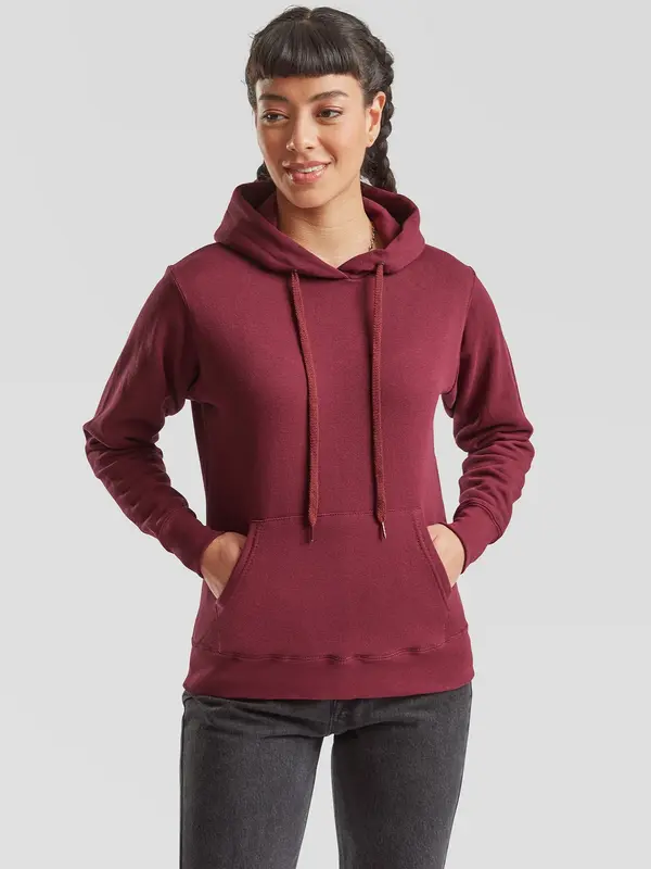 Fruit of the Loom Burgundy Hooded Sweat Fruit of the Loom