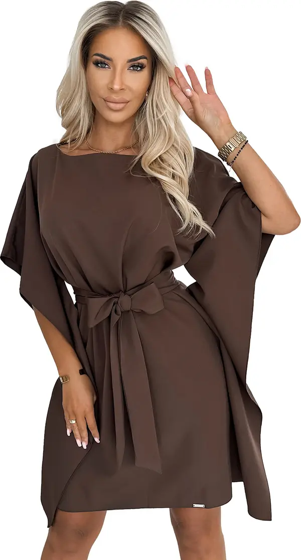 NUMOCO Butterfly dress with tie at the waist Numoco