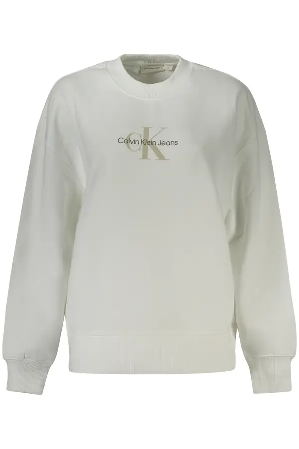 Calvin Klein Calvin Klein bijela majica s kapuljačom bez kapuljače