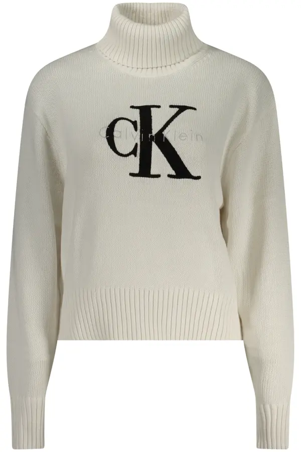 Calvin Klein Calvin Klein bijeli pulover s ovratnikom