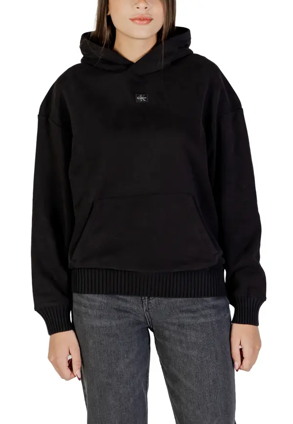 Calvin Klein Calvin Klein Jeans crna majica s kapuljačom