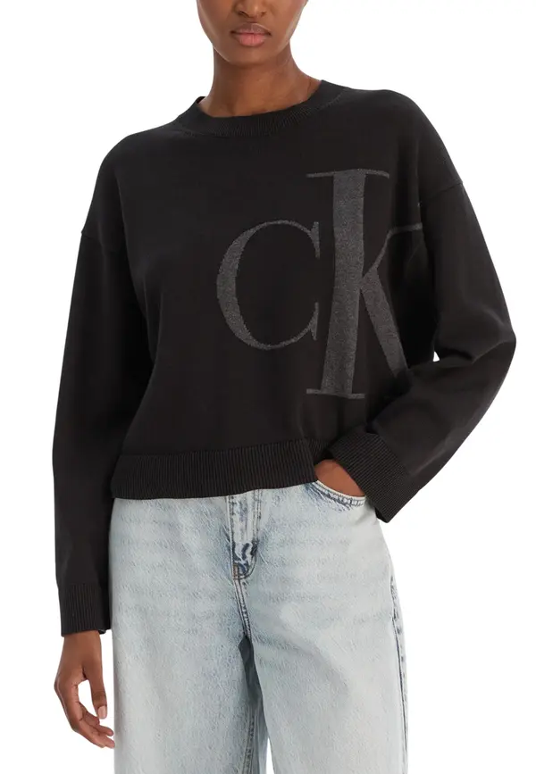 Calvin Klein Calvin Klein Jeans crna majica s kapuljačom