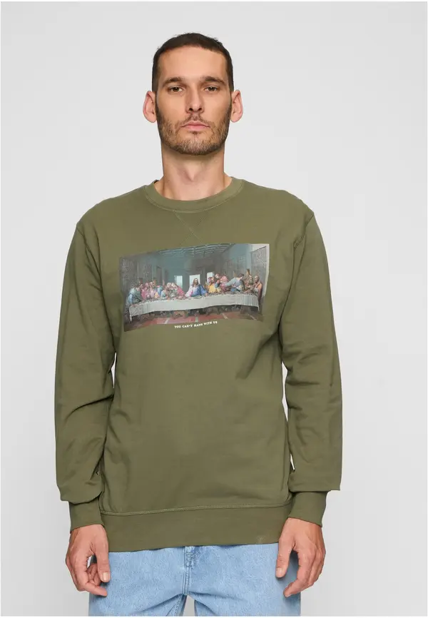 Mister Tee Can't Hang With Us Crewneck olive