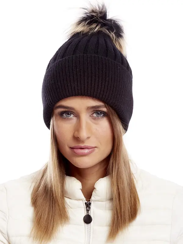 Wool Fashion Italia Cap-AT-CZ-17230.43-black