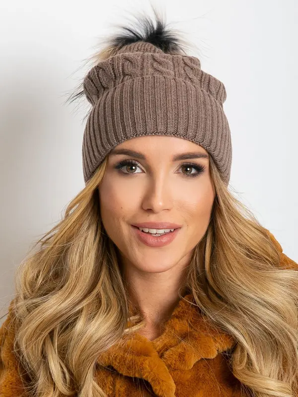Wool Fashion Italia Cap-AT-CZ-173501.44-light brown