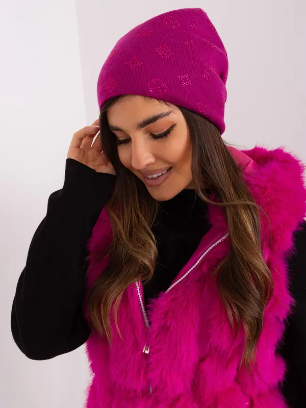 Wool Fashion Italia Cap-AT-CZ-2325.86-fuchsia