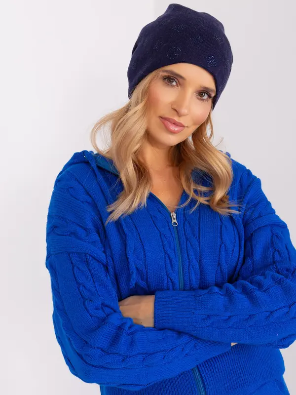 Wool Fashion Italia Cap-AT-CZ-2325.86-navy blue