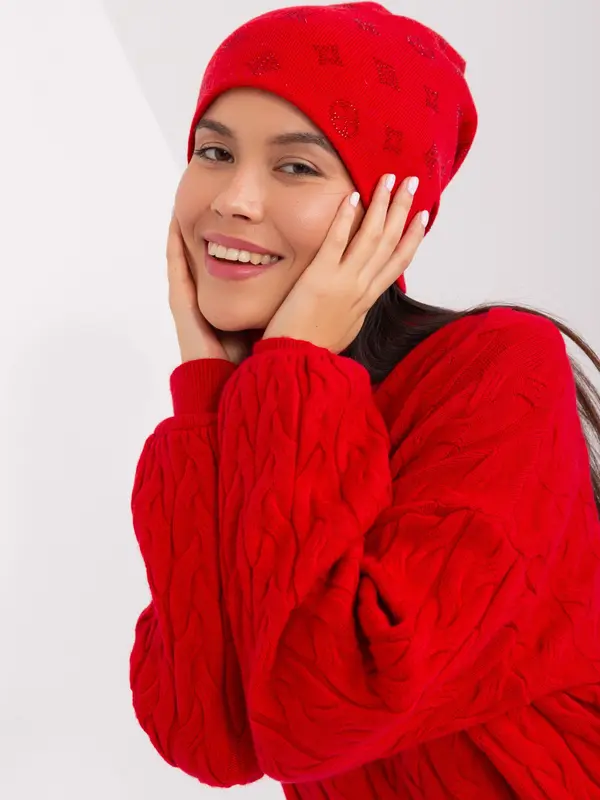 Wool Fashion Italia Cap-AT-CZ-2325.96-red