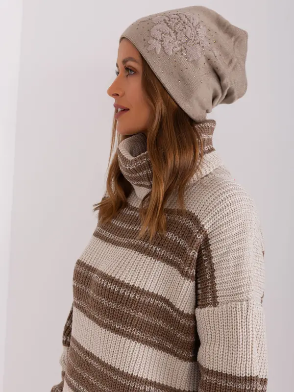 Wool Fashion Italia Cap-AT-CZ-23250.01P-dark beige