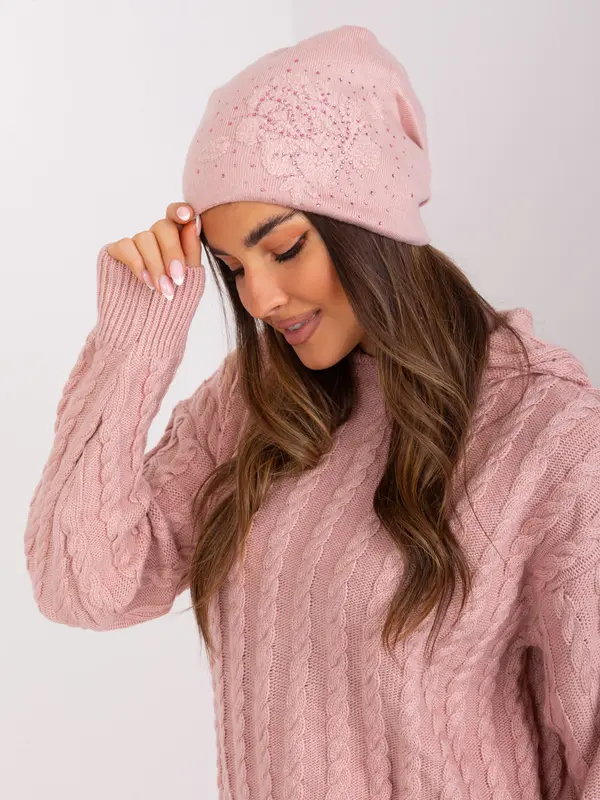 Wool Fashion Italia Cap-AT-CZ-23250.01P-Light Pink