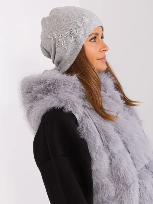 Wool Fashion Italia Cap-AT-CZ-2329.76-grey