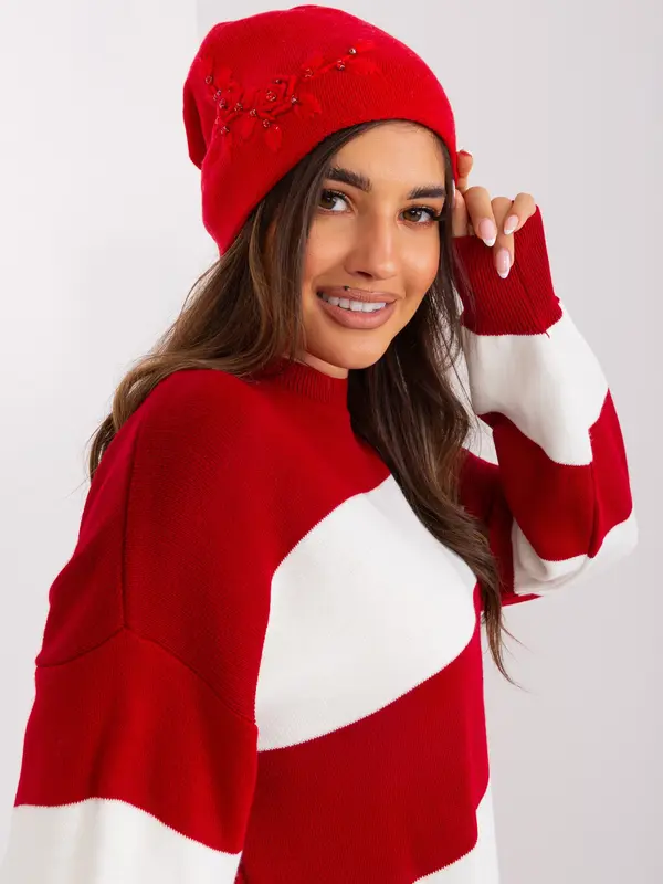 Wool Fashion Italia Cap-AT-CZ-2329.76-red