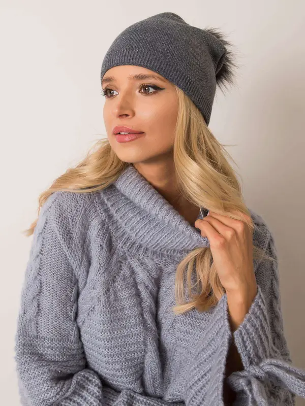 RUE PARIS Cap-JK-CZ-14.72-dark gray