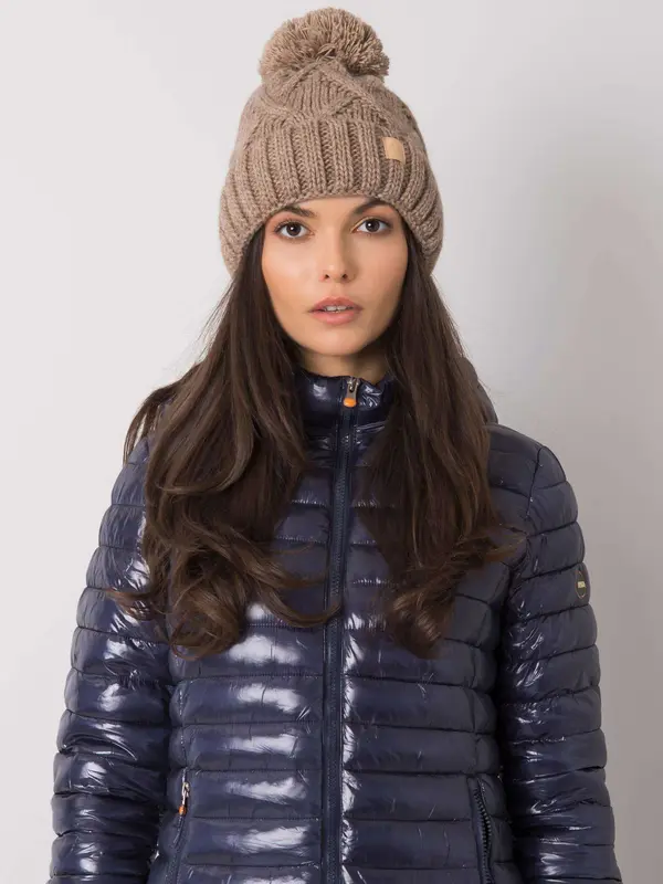 RUE PARIS Cap-JK-CZ-31.18-dark beige