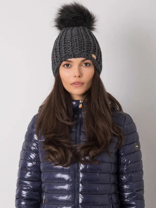 RUE PARIS Cap-JK-CZ-33.17-dark gray