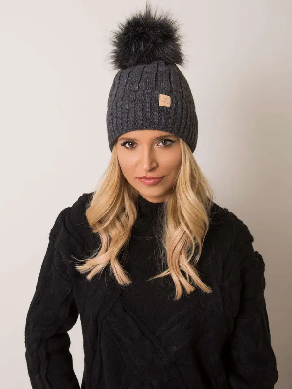 RUE PARIS Cap-JK-CZ-8.71-dark gray