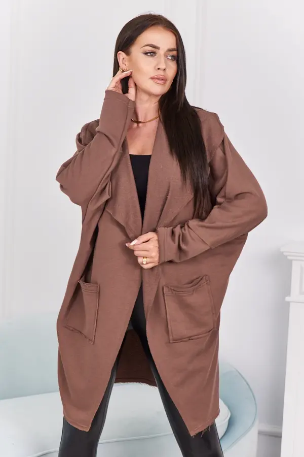 Kesi Cape with mocha pockets