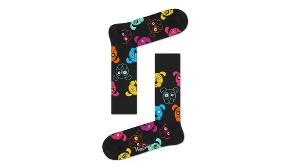 Happy Socks Čarape - Happy Socks čarapa za pse crne boje