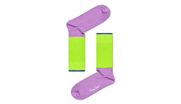 Happy Socks Čarape - Happy Socks I Am Blocked Purple