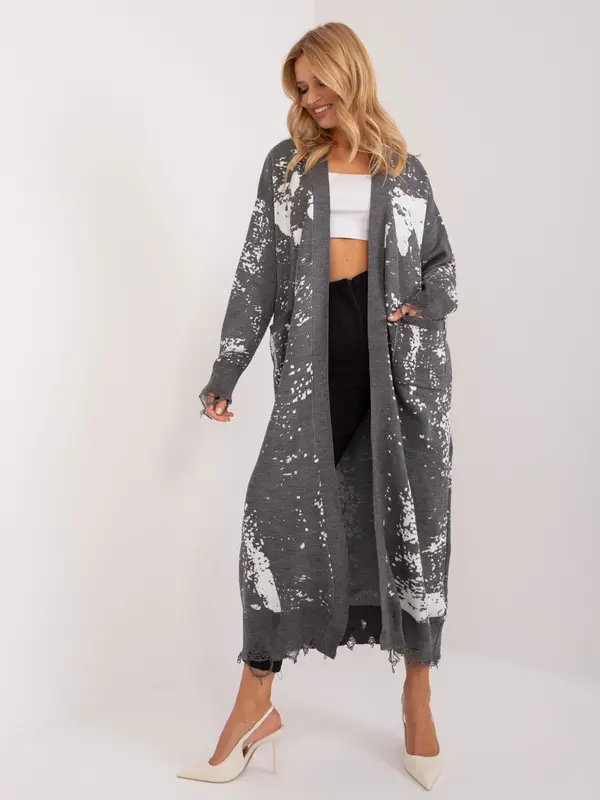 BADU Cardigan-BA-SW-14105.27-dark gray