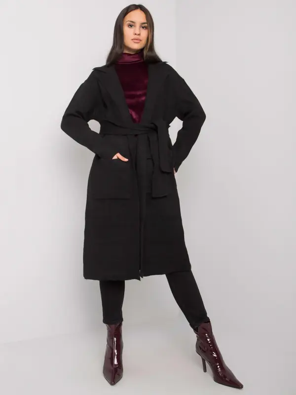 RUE PARIS Cardigan-LC-SW-844.33X-Black