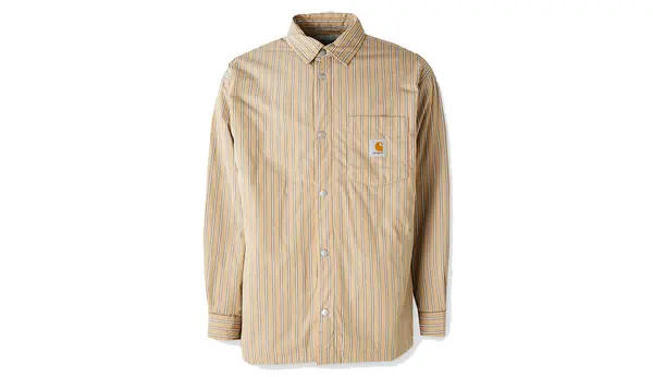 Carhartt Wip Carhartt WIP Grimsby košuljasta jakna, smeđa