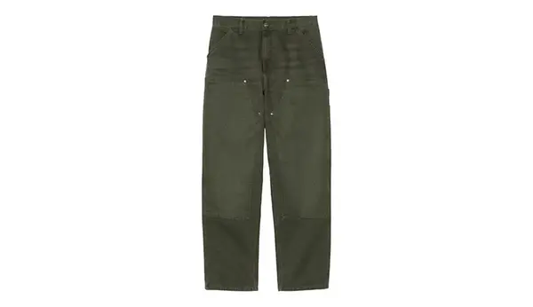 Carhartt Wip Carhartt WIP hlače s dvostrukim koljenima zelene boje