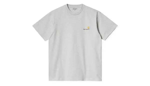 Carhartt Wip Carhartt WIP majica kratkih rukava s američkim skriptama, siva