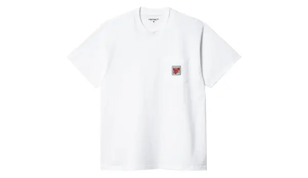 Carhartt Wip Carhartt WIP majica kratkih rukava s rastezljivim džepom, bijela