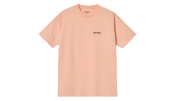 Carhartt Wip Carhartt WIP majica s motivom grejpa i ružičaste boje