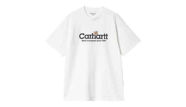 Carhartt Wip Carhartt WIP majica s natpisom bijela