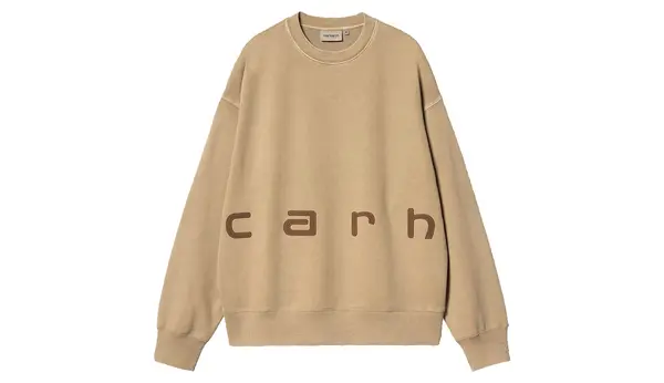 Carhartt Wip Carhartt WIP smeđa majica s kapuljačom