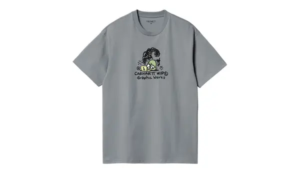 Carhartt Wip Carhartt WIP S/S Graphic Works majica kratkih rukava u sivoj boji