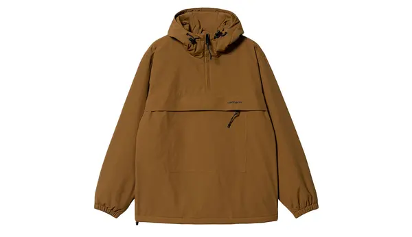 Carhartt Wip Carhartt WIP vjetrovka pulover smeđe boje