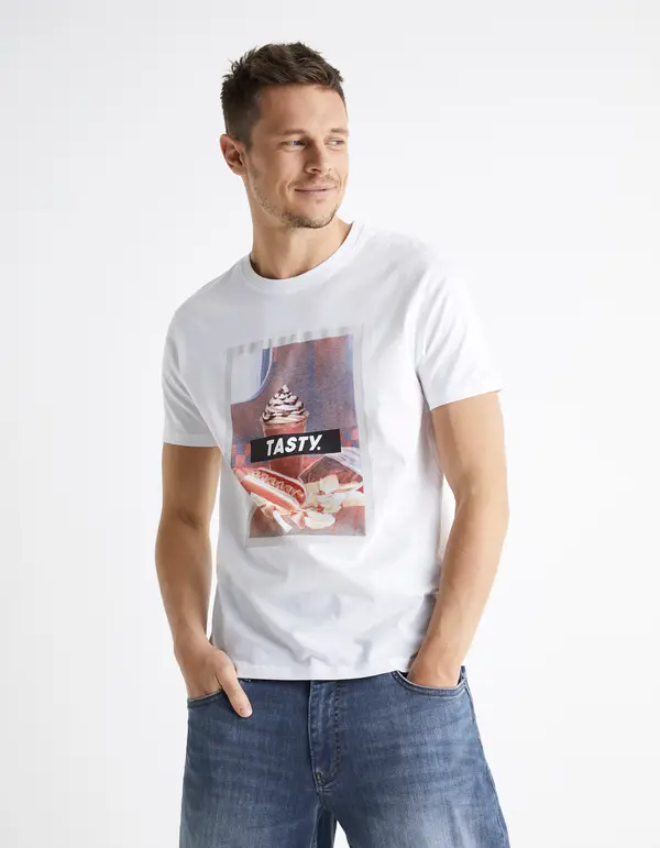 Celio Celio Berelax T-shirt with TASTY print. - Men's