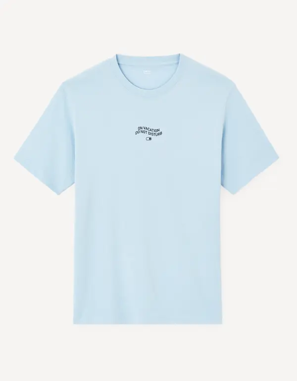 Celio Celio Cotton T-Shirt Jeword - Men's