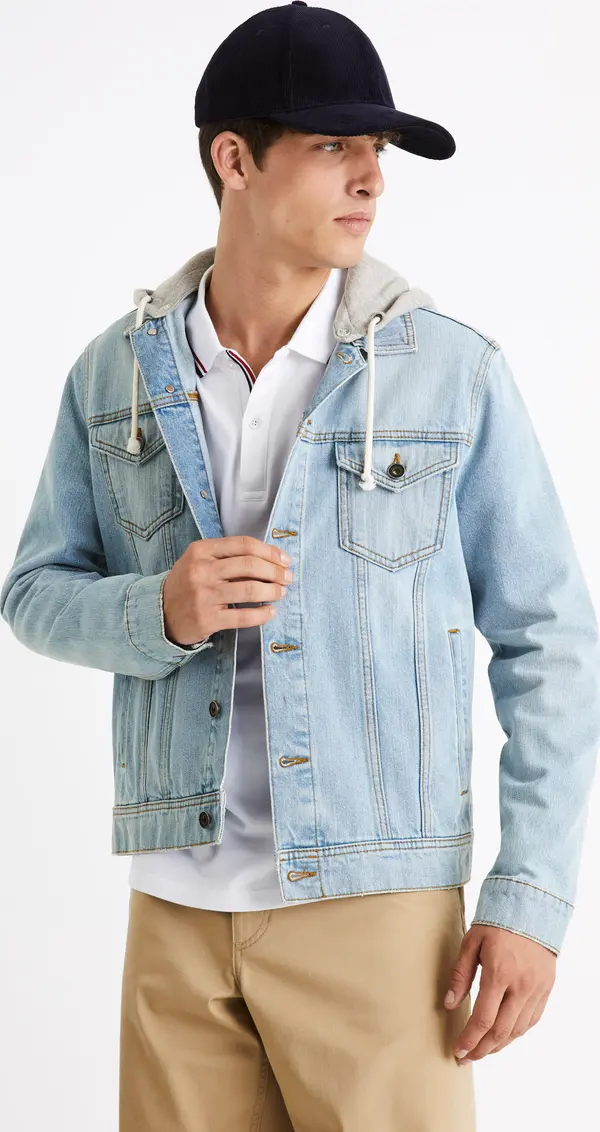 Celio Celio Denim Jacket Cudenshood - Mens