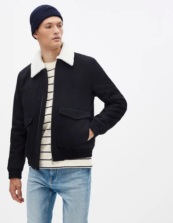 Celio Celio Jacket Suborgwool - Mens