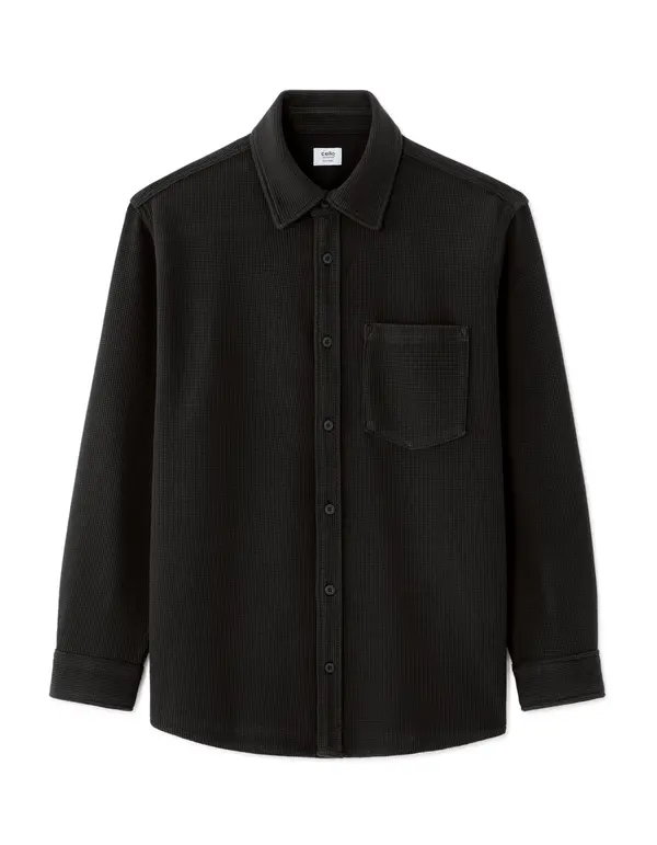 Celio Celio Nawaffset crna muška košulja
