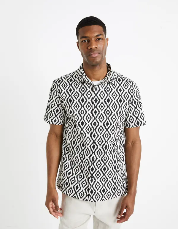 Celio Celio Patterned Shirt Daprinta - Men's