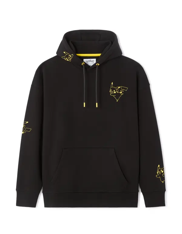 Celio Celio Pokemon crna majica s kapuljačom