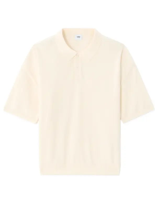 Celio Celio polo majica Nebouclet krem ​​boje