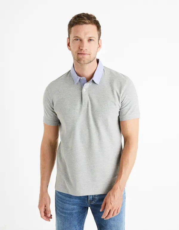 Celio Celio Polo Pique Depetita T-Shirt - Mens