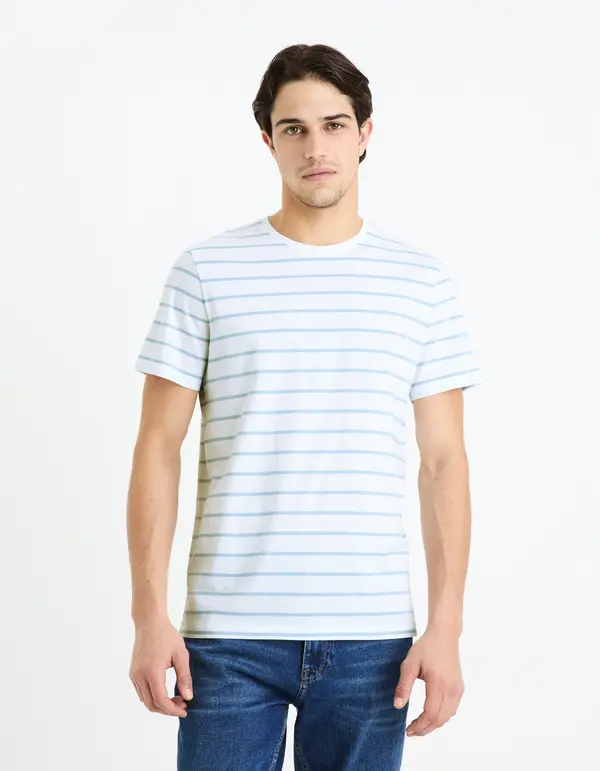 Celio Celio Striped T-Shirt Gebaser - Men's